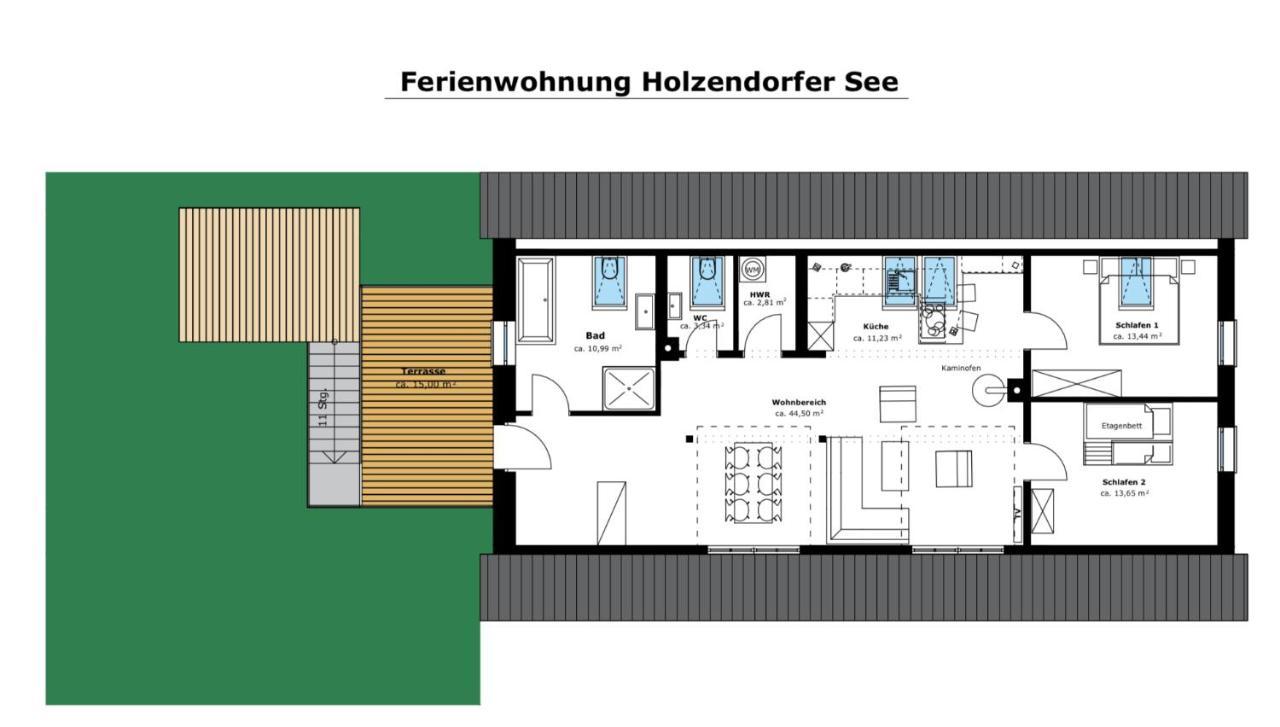 Ferienwohnung Holzendorfer See Holzendorf  Eksteriør bilde